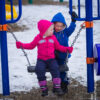 Playing at the Playground at Jack Seaton Park