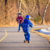 Scootering at Carburn Park