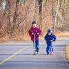 Scootering at Carburn Park