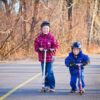 Scootering at Carburn Park
