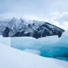 Snowshoeing at Lake Minnewanka in Banff National Park