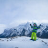 Snowshoeing at Lake Minnewanka in Banff National Park