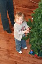 Melanie helping to decorate the Christmas Tree