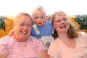 Grandma Phillips with Hannah and Heidi\n(Christmas in Kelowna)