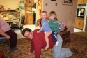 Hannah and Melanie take Uncle Ken for a spin\n(Christmas in Kelowna)