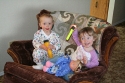 Melanie and Cousin Hannah\n(Christmas Eve)