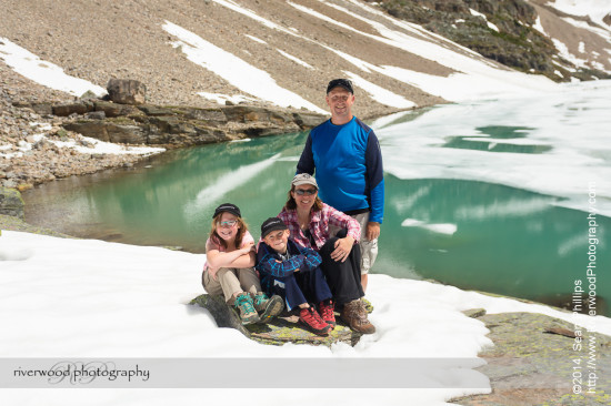 Family Portrait at Lake Oesa near Lake O'Hara