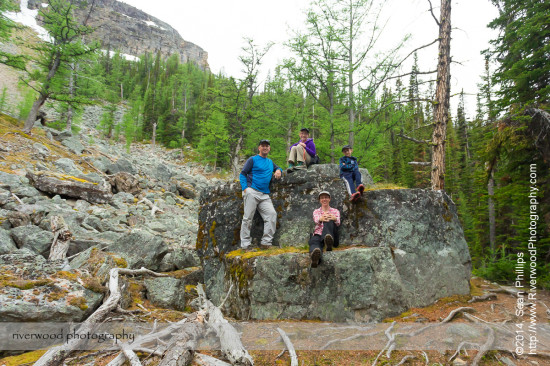 Family Portrait on the Big Larches Trail to Lake McArthur