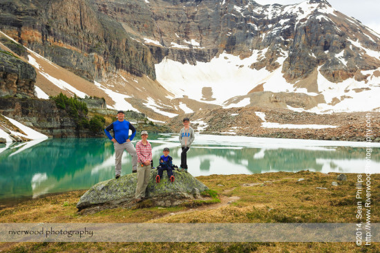 Family Portrait at Opabin Lake