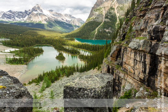 Hiking to Opabin Lake near Lake O'Hara in Yoho National Park