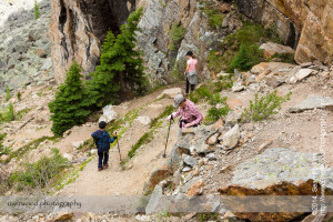 Hiking to Opabin Lake near Lake O'Hara in Yoho National Park