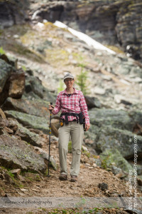 Hiking to Opabin Lake near Lake O'Hara in Yoho National Park