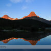 Mt. Chephren and Lower Waterfowl Lake at Sunrise
