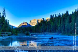 The Mistaya River at Sunrise