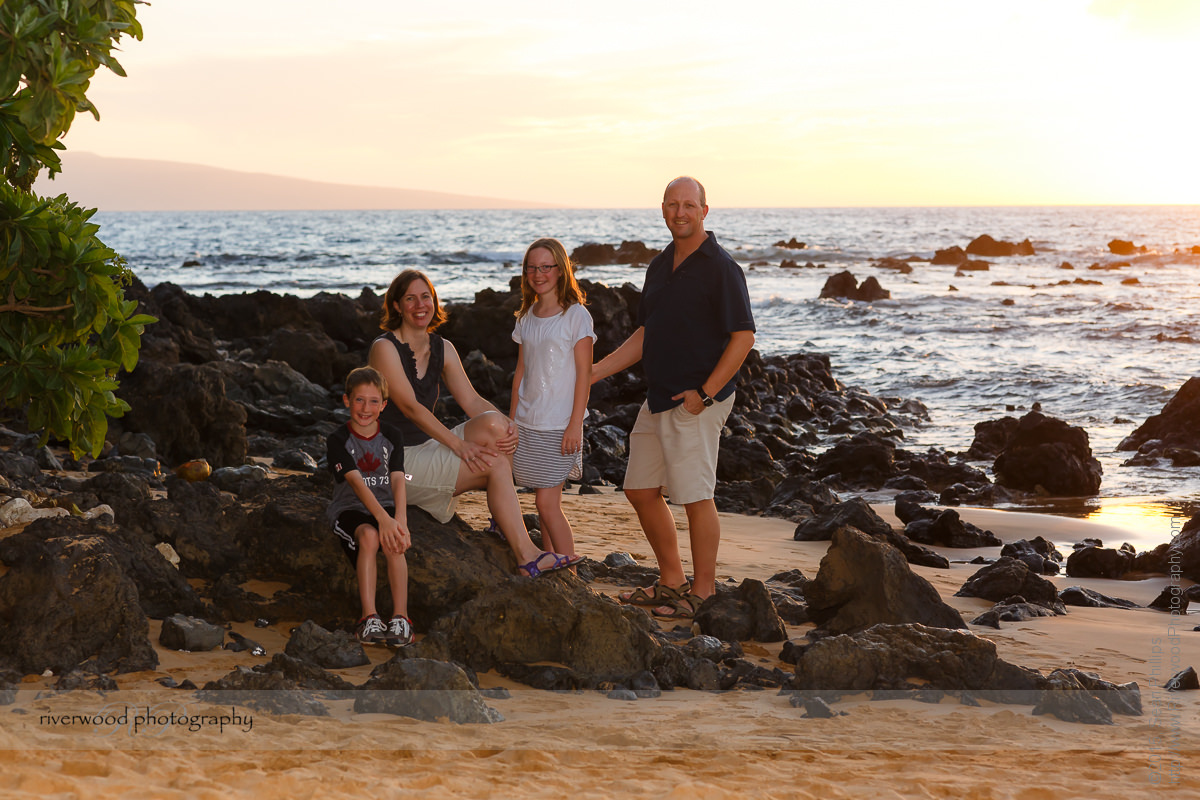 Family Portraits on the Beach in Maui