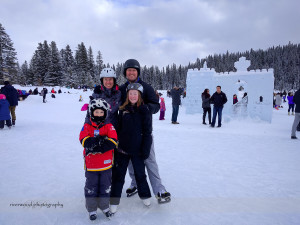 Skating at Chateau Lake Louise